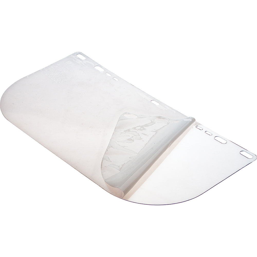 Jackson Safety 29104 Face Shield Windows & Screens Replacement Window, Clear, 8" High, 0.04" Thick