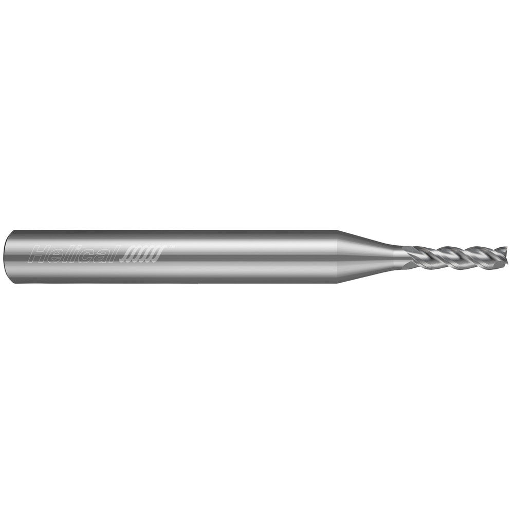 Helical Solutions 88895 Square End Mill 3/16" Dia, 9/16" LOC, 3 Flute, Solid Carbide