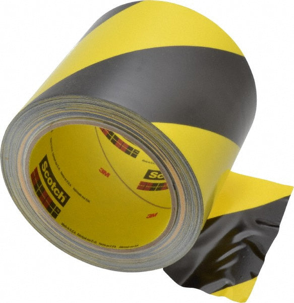 3M 7000048387 Floor & Aisle Marking Tape 4" Wide, 108' Long, 5.4 mil Thick, Vinyl
