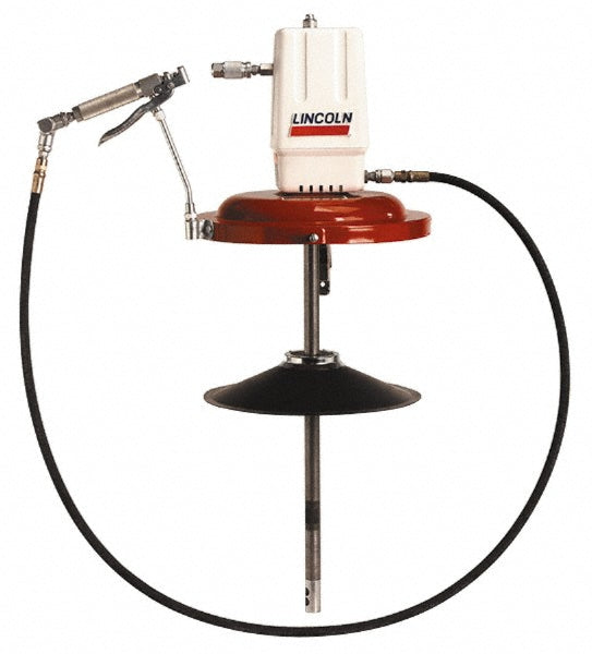Lincoln 917 Air-Operated Drum Pump 501, 80 cu in/min, Grease Lubrication, Aluminum