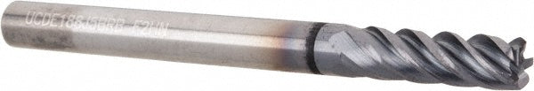 Kennametal 4048710 Corner Radius End Mill 3/16" Dia, 5/8" LOC, 0.03" Radius, 5 Flutes, Solid Carbide