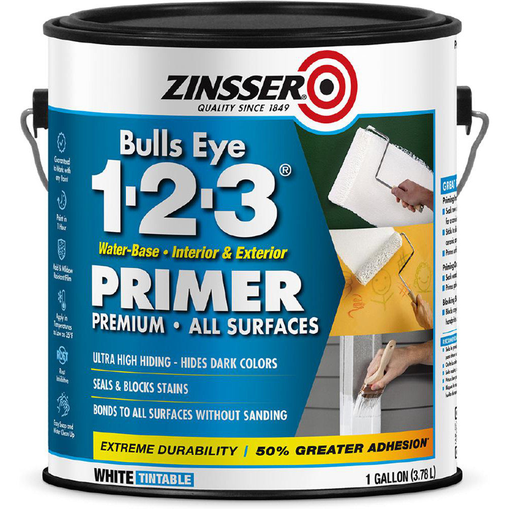 Zinsser 2001 1 Gal Flat White Water-Based Acrylic Enamel Primer