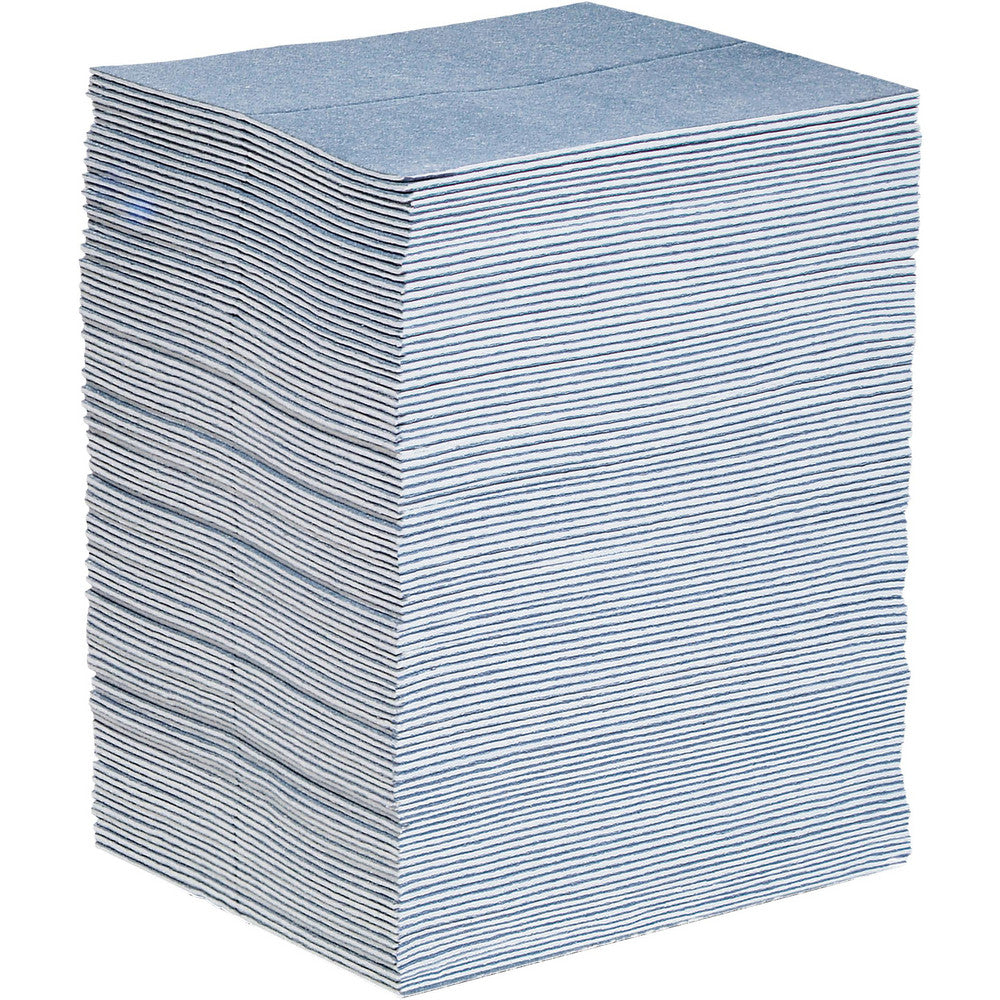 New Pig BLU101 Pads, Rolls & Mats Product Type Pad Application Universal Overall Length (Inch) 19in Width (Decimal Inch - 4 Decimals) 15.0000 Material Natural & Recycled Fiber Blend
Fluids Absorbed Oil Coolants Solvents Water Universal