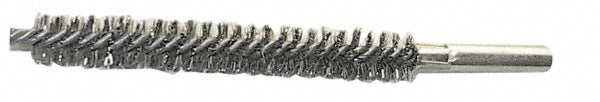 Schaefer Brush 43828 Double Stem/Spiral Tube Brush 7/8" Dia, 6" OAL, Stainless Steel Bristles