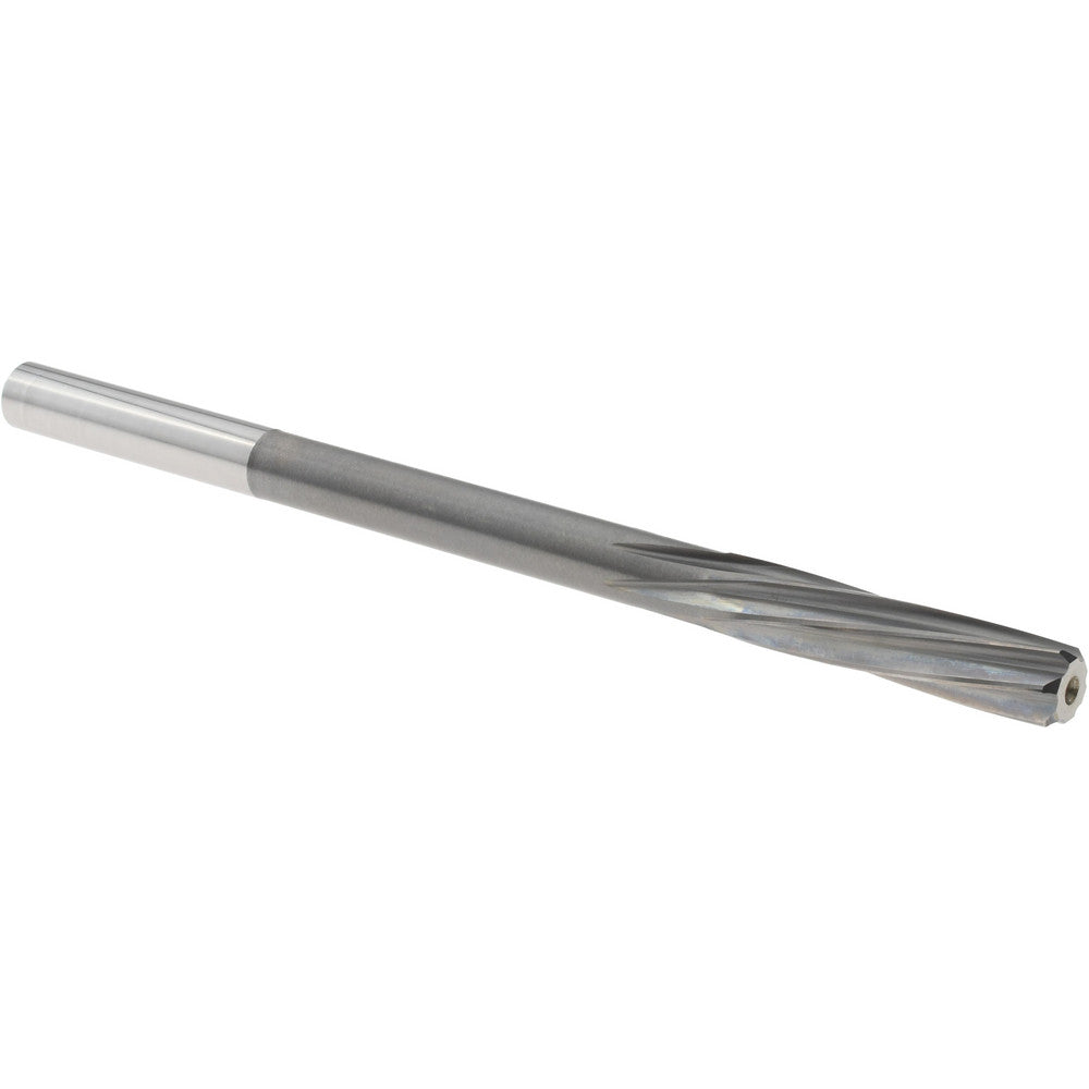 Magafor 88860006360 Chucking Reamer 6.36 mm Dia, 3-31/32" OAL, 1-7/64" Flute Length, Spiral Flute, Straight-Cylindrical Shank, Solid Carbide