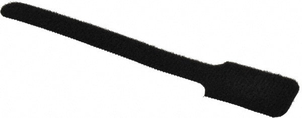 SpeedTech SW1X6BK-10 Cable Tie 6" Long, Black, Nylon & Polyethylene, Hook & Loop Strap