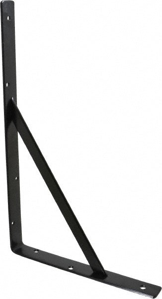 Knape & Vogt 208 BLK 400 1,000 Lb Capacity, Black Epoxy Coated, L-Bracket