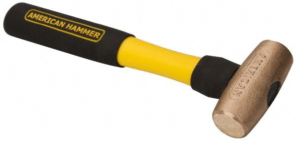 American Hammer AM2BZFG 2 Lb Head Nonsparking Mallet