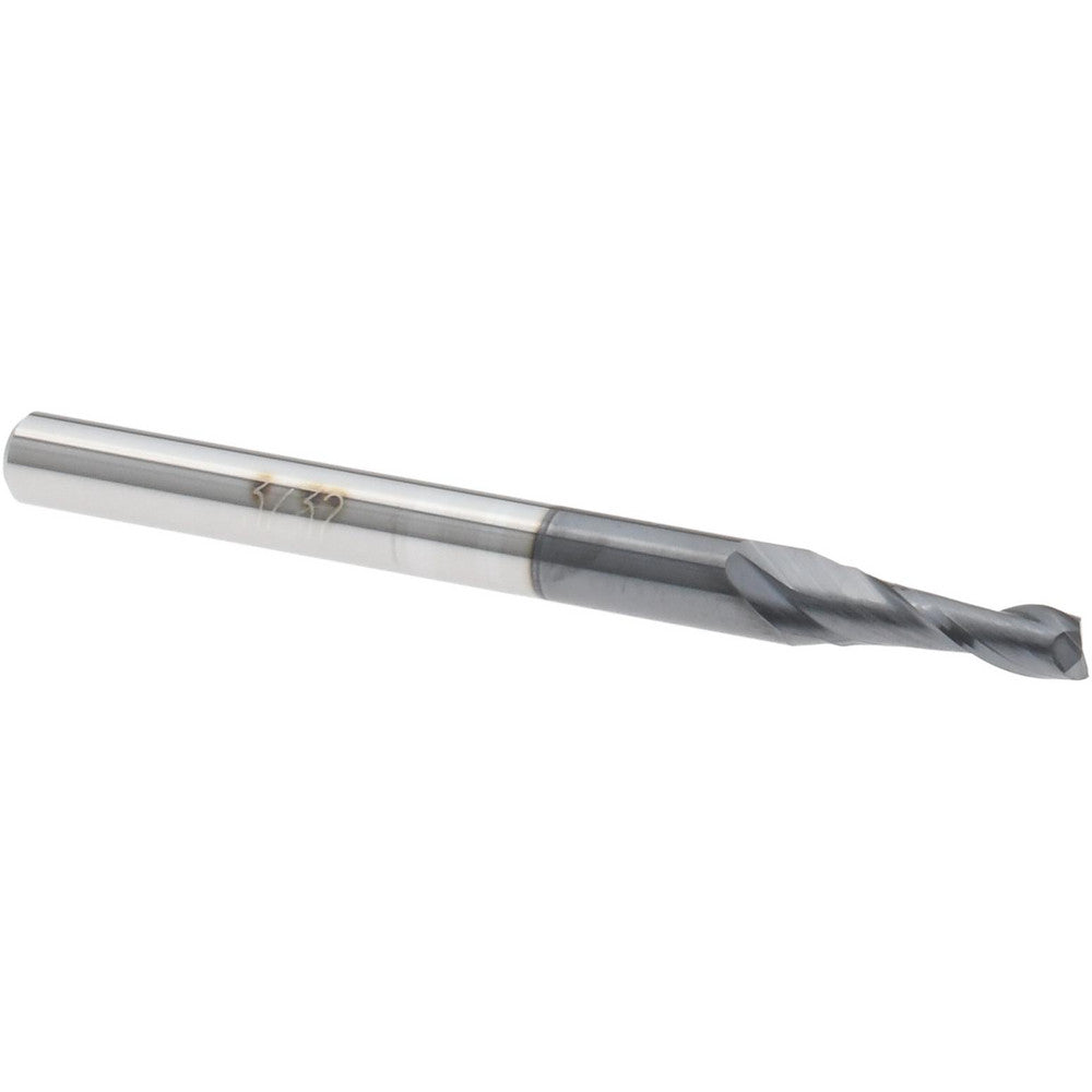 Accupro 81992448 Square End Mill 3/32'' Dia, 9/32'' LOC, 1/8'' Shank Dia, 1-1/2'' OAL, 2 Flutes, Solid Carbide