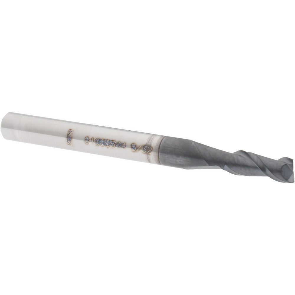 Accupro 81998544 Square End Mill 5/32'' Dia, 3/8'' LOC, 3/16'' Shank Dia, 2'' OAL, 2 Flutes, Solid Carbide