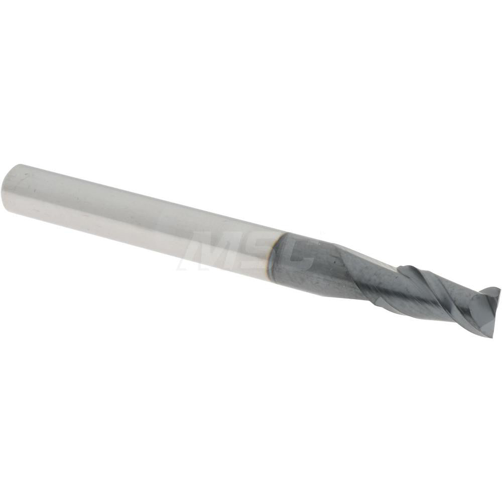 Accupro 81998551 Square End Mill 11/64'' Dia, 3/8'' LOC, 3/16'' Shank Dia, 2'' OAL, 2 Flutes, Solid Carbide