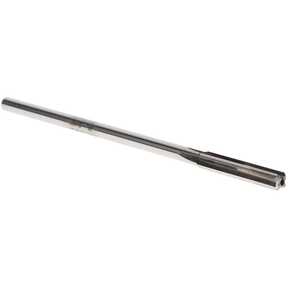 Rock River Tool Inc. 24002810 Chucking Reamer Letter K, 6" OAL, 1-1/2" Flute Length, Straight Flute, Straight-Cylindrical Shank, Carbide-Tipped
