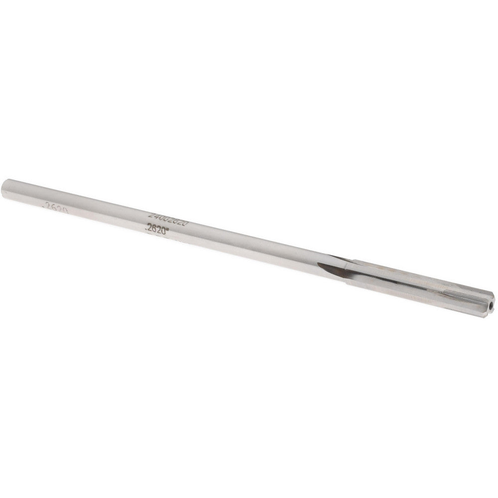 Rock River Tool Inc. 24002620 Chucking Reamer 0.2620" Dia, Straight-Cylindrical Shank, Carbide-Tipped