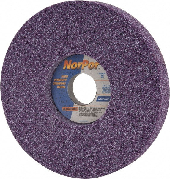 Norton 66252916228 Surface Grinding Wheel 7" Dia, 1" Thick, 1-1/4" Hole, 46 Grit, H Hardness