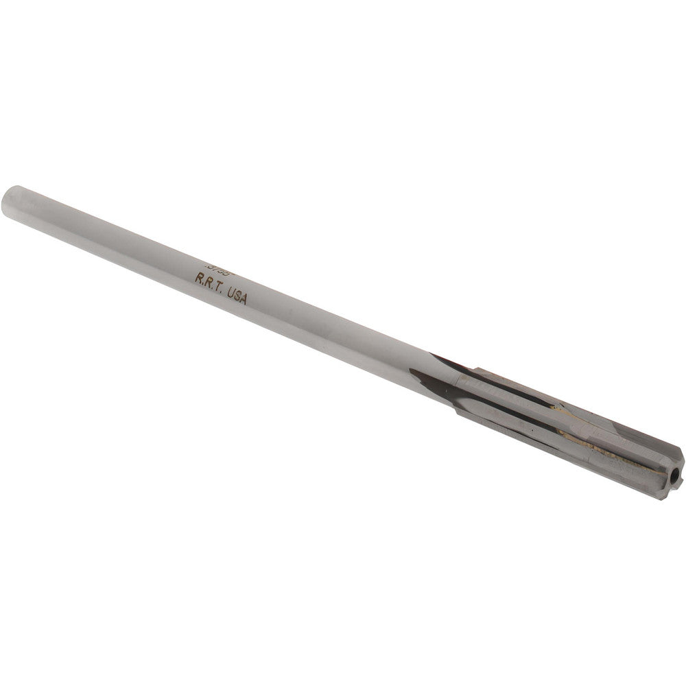 Rock River Tool Inc. 24003755 Chucking Reamer 0.3755" Dia, 7" OAL, 1-3/4" Flute Length, Straight Flute, Straight-Cylindrical Shank, Carbide-Tipped