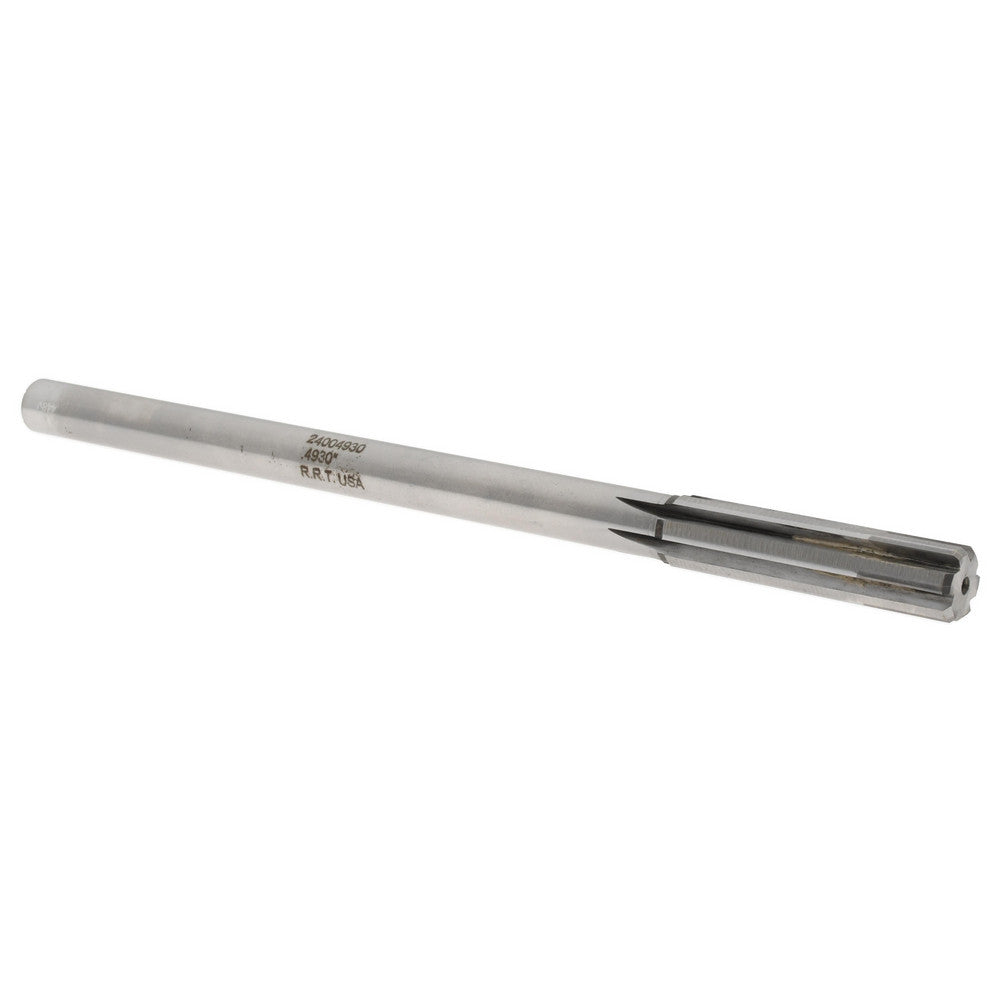 Rock River Tool Inc. 24004930 Chucking Reamer 0.4930" Dia, Straight-Cylindrical Shank, Carbide-Tipped