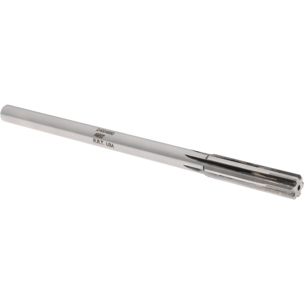 Rock River Tool Inc. 24004950 Chucking Reamer 0.4950" Dia, Straight-Cylindrical Shank, Carbide-Tipped