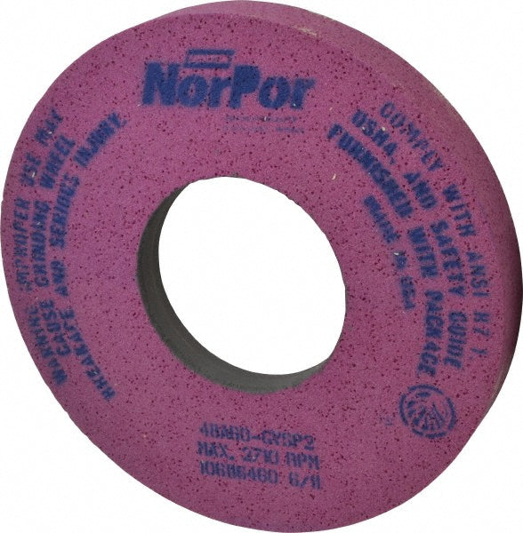 Norton 66253220909 Surface Grinding Wheel 12" Dia, 1-1/2" Thick, 5" Hole, 60 Grit, G Hardness