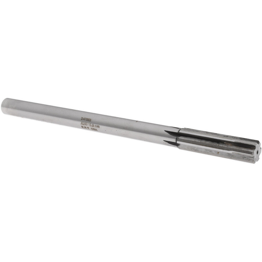 Rock River Tool Inc. 247863 Chucking Reamer 0.6260" Dia, 9" OAL, 2-1/4" Flute Length, Straight Flute, Straight-Cylindrical Shank, Carbide-Tipped