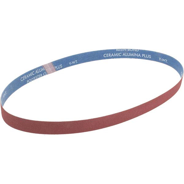 Norton 78072719499 Abrasive Belt 1" Wide, 42" Long, 100 Grit, Ceramic
