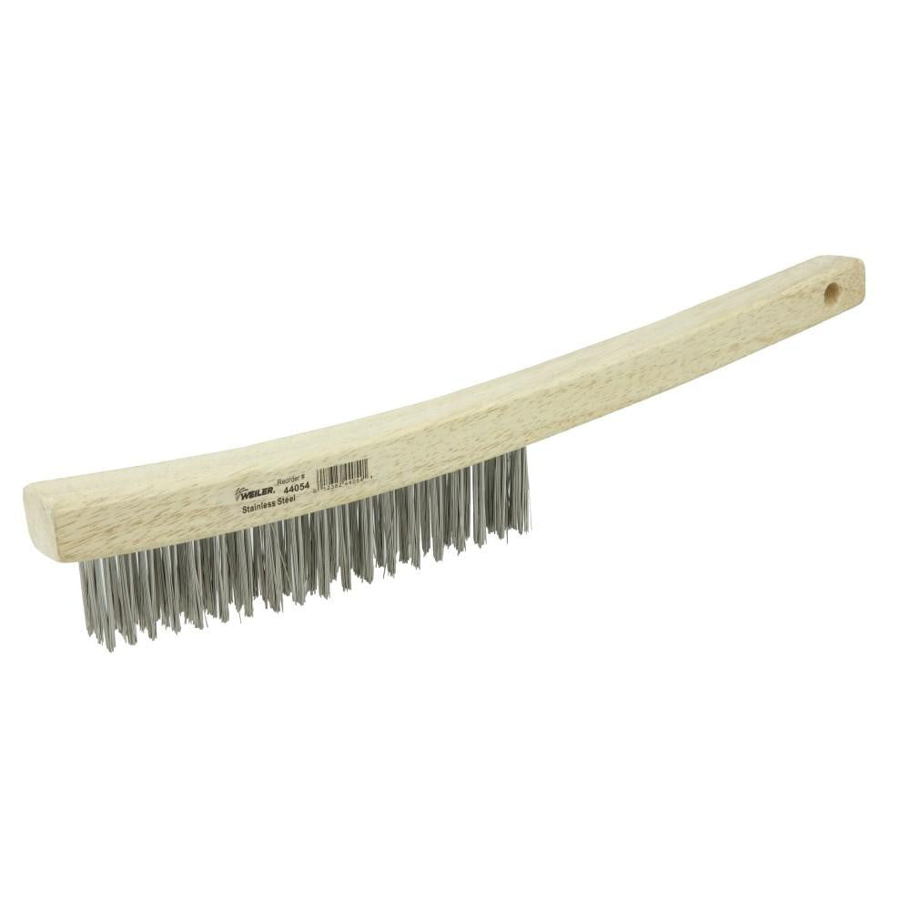 Weiler 44054 Scratch Brush 3 Row, 19 Column, Stainless Steel
