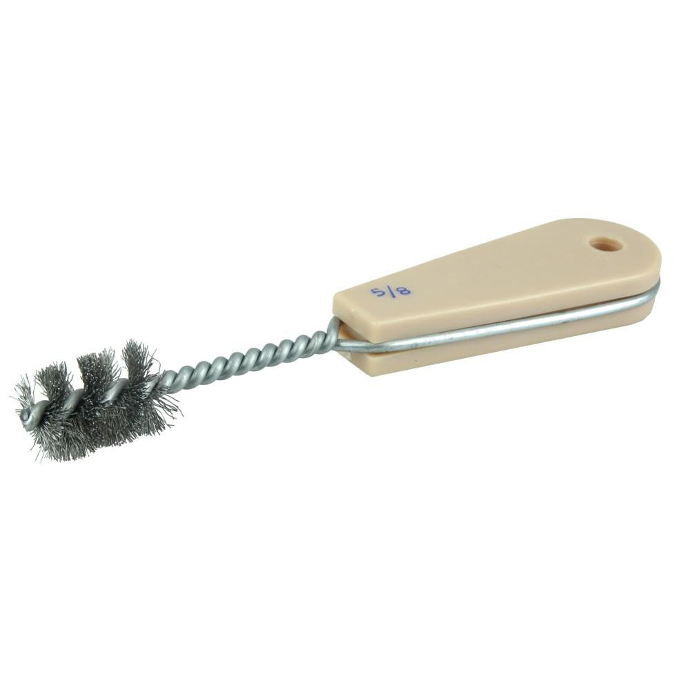 Weiler 44082 Power Tube Brush 0.008" Wire Dia, Helical, Steel