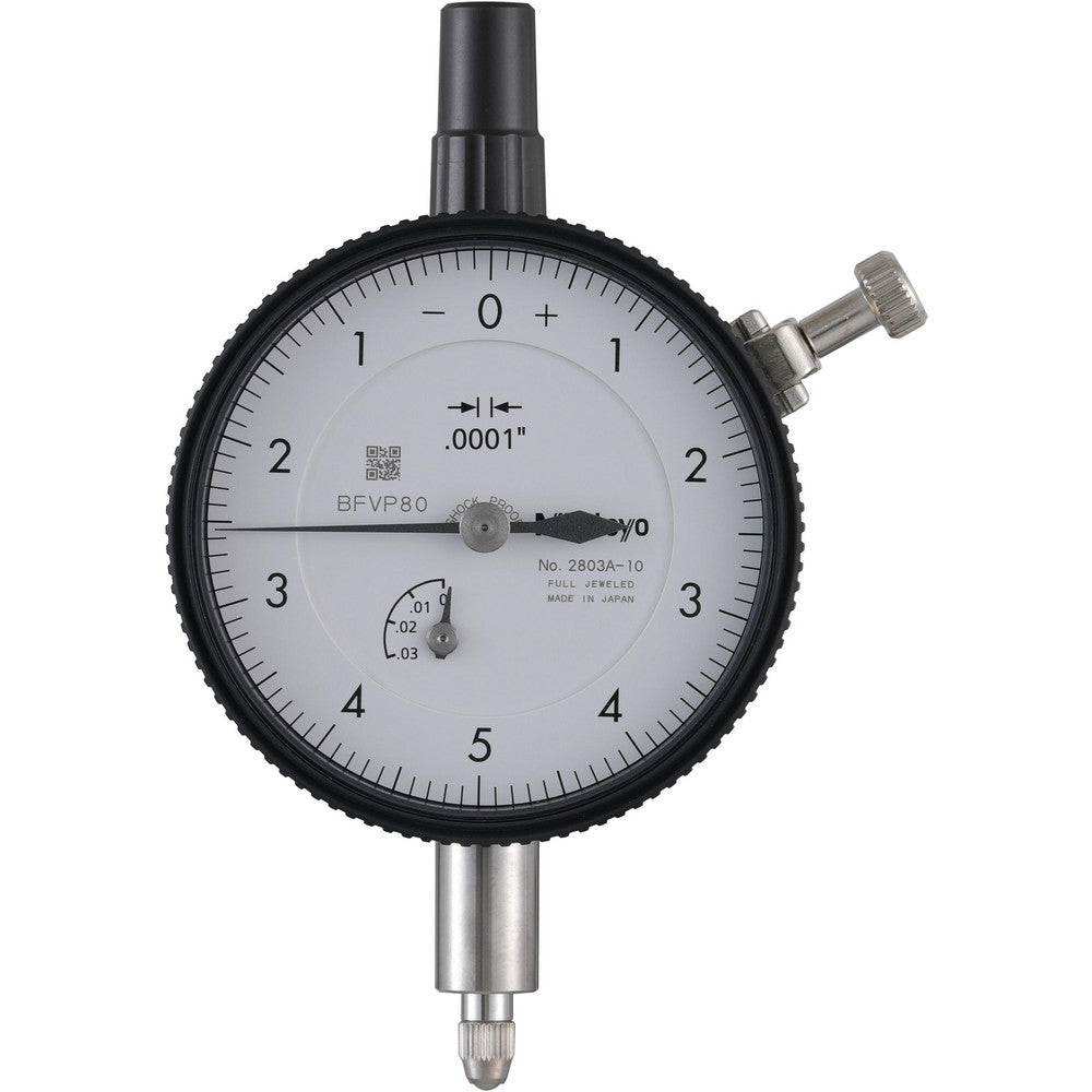 Mitutoyo 2803A-10 Dial Drop Indicator 0.0250" Max Measurement, 0-5-0 Dial Reading, 0.000100" Accuracy