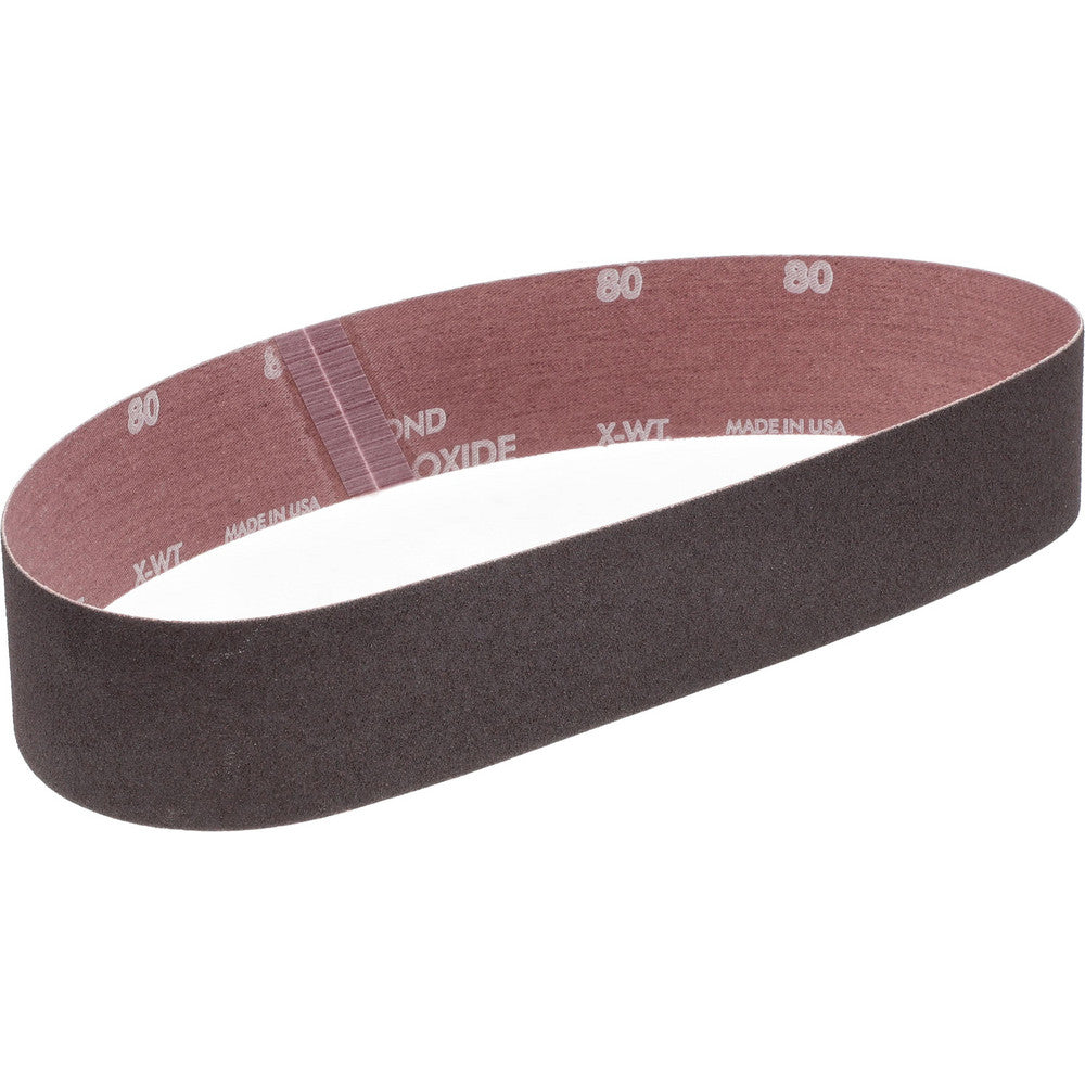 Norton 78072762559 Abrasive Belt 2" Wide, 30" Long, 80 Grit, Aluminum Oxide