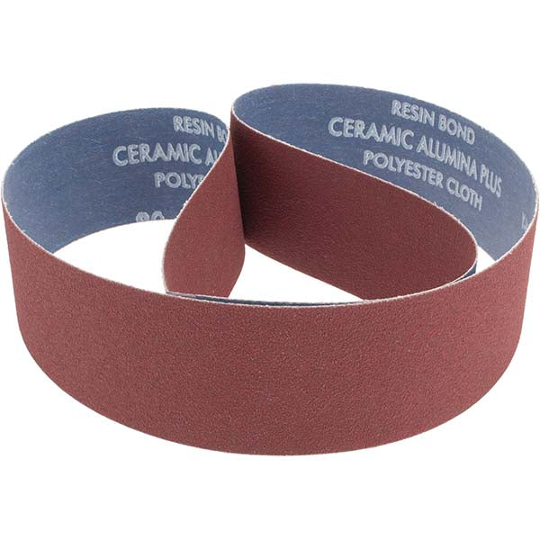 Norton 78072764936 Abrasive Belt 2" Wide, 48" Long, 80 Grit, Ceramic