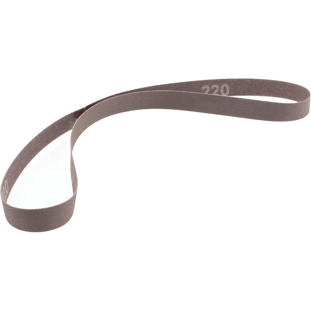 Norton 78072783122 Abrasive Belt 1/2" Width, 220 Grit, Aluminum Oxide
