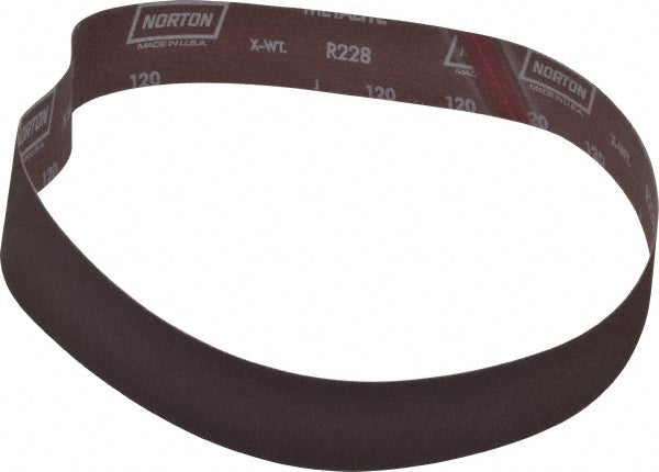 Norton 78072765092 Abrasive Belt 120 Grit, Aluminum Oxide