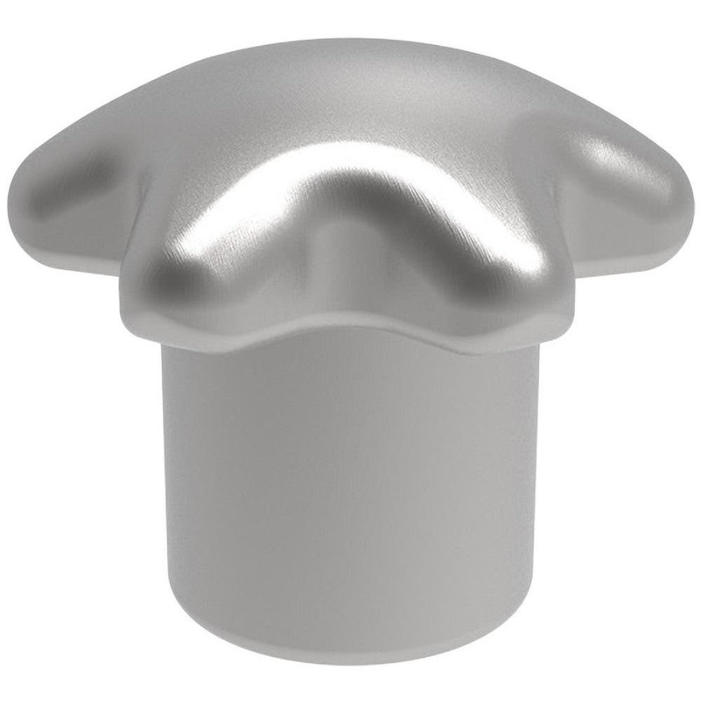 Jergens 20909 Lobed (Palm-Grip) Knob 2-3/4" Head Dia, 6 Points, Aluminum