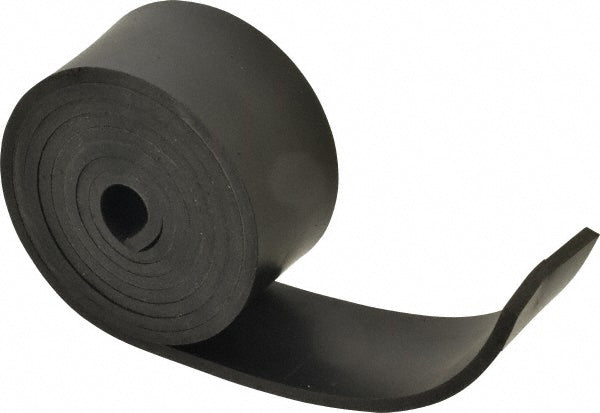 USA Industrials BULK-RS-N50-269 Rubber Strip Neoprene, 3/16" Thick, 2" Wide, 5' Long, Black