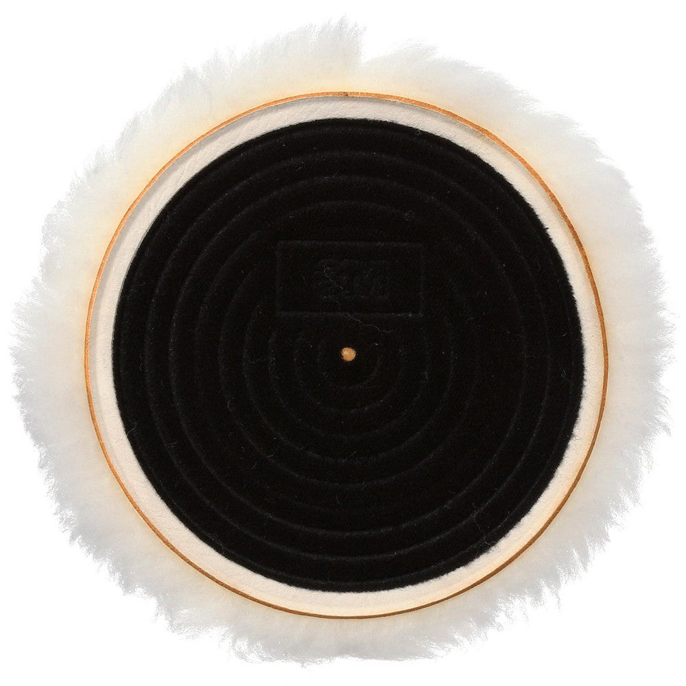 3M 7000000580 5-1/4" Diam Lambswool Bonnet Pad