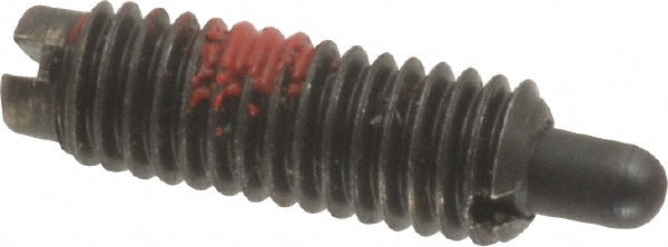 Jergens 26703 Threaded Spring Plunger #10-32, 9/16" Thread Length, 0.093" Dia, 1/8" Projection