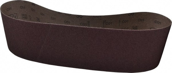 3M 7000118861 Abrasive Belt 6" Wide, 48" Long, 36 Grit, Aluminum Oxide