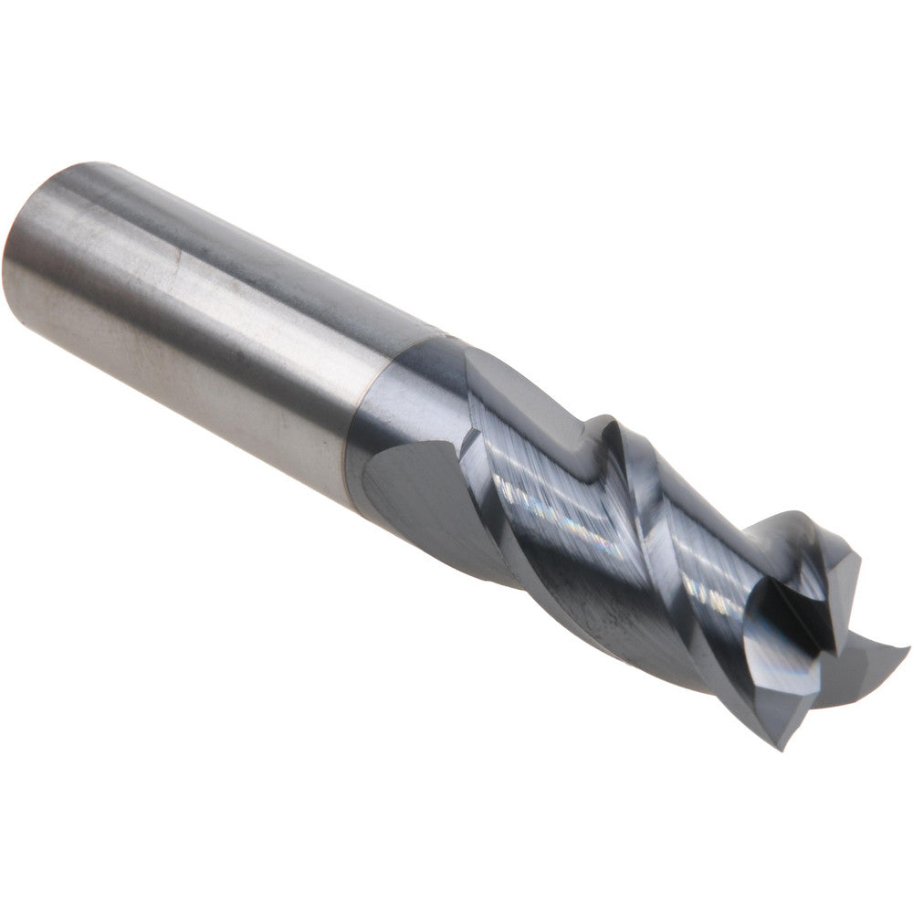 Accupro 82419383 Square End Mill 5/8'' Dia, 1-1/4'' LOC, 5/8'' Shank Dia, 3-1/2'' OAL, 3 Flutes, Solid Carbide