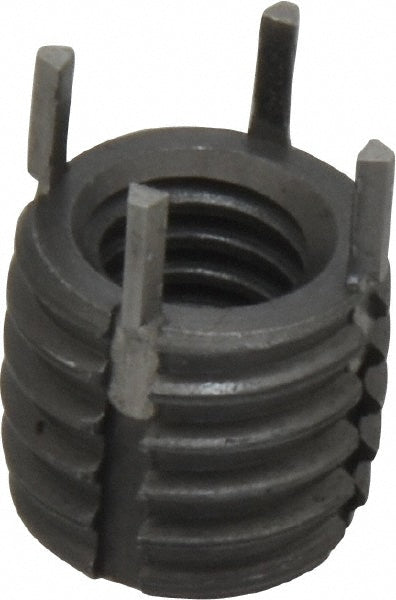 Jergens 215-065903 Thread Locking Insert 5/16-18 Internal Thread, 1/2-13 External Thread, UNC, 0.43" OAL, Heavy-Duty Keylocking