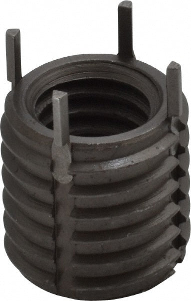 Jergens 215-065905 Thread Locking Insert 7/16-14 Internal Thread, 5/8-11 External Thread, UNC, 5/8" OAL, Heavy-Duty Keylocking