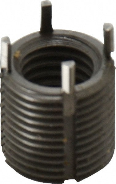 Jergens 215-065908 Thread Locking Insert 5/8-11 Internal Thread, 7/8-14 External Thread, UNC, 0.87" OAL, Heavy-Duty Keylocking