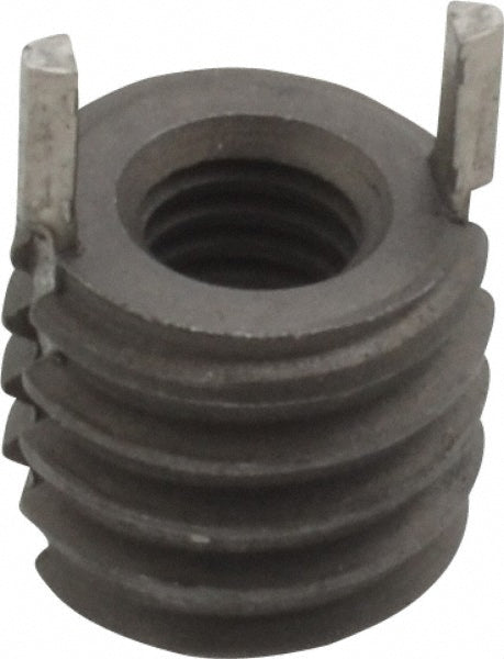 Jergens 215-066101 Thread Locking Insert #10-32 Internal Thread, 3/8-16 External Thread, UNF, 0.31" OAL, Heavy-Duty Keylocking