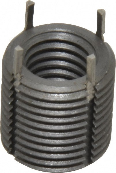 Jergens 215-065969 Thread Locking Insert M12 x 1.75 Internal Thread, M18 x 1.5 External Thread, Metric Coarse, 18 mm OAL, Heavy-Duty Keylocking