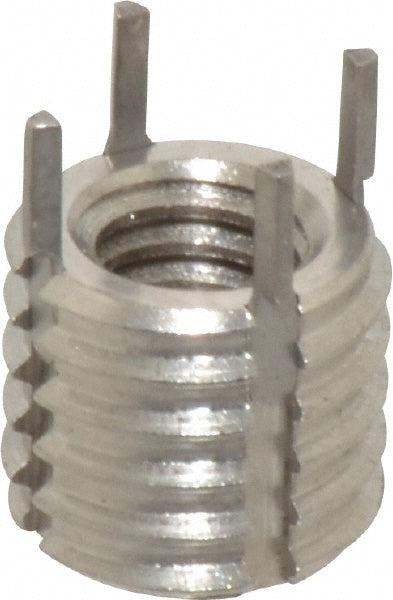Jergens 215-066303 Thread Locking Insert 5/16-18 Internal Thread, 1/2-13 External Thread, UNC, 0.43" OAL, Heavy-Duty Keylocking