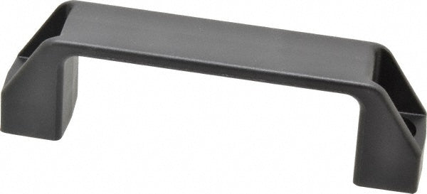 Elesa 37101 4.61" Center to Center, 1.02" Wide Handle, Black Matte Finish Plastic Pull Handle