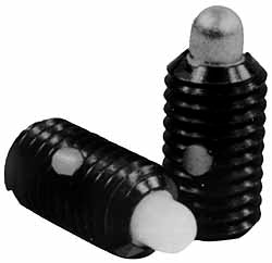 Gibraltar MSWN10-8FSL-PTG Threaded Spring Plunger M12 x 1.75, 20.5 mm Thread Length, 6.3 mm Dia, 6.5 mm Projection