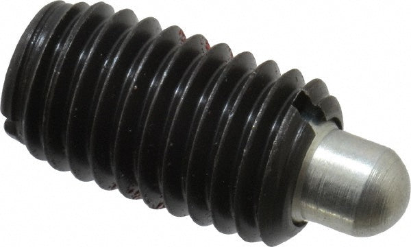 Jergens 27175 Threaded Spring Plunger M12 x 1.75, 20.5 mm Thread Length, 6.3 mm Dia, 6.5 mm Projection