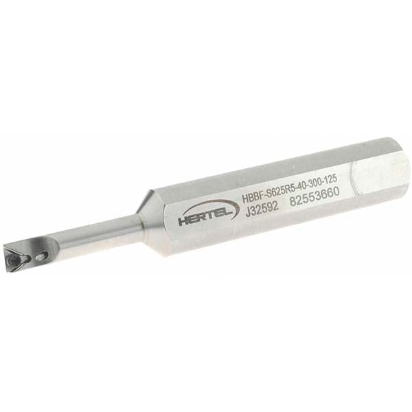 Hertel H59869206 Indexable Boring Bar HBBF-S625R5-40300-1.25, 0.3000" Min Bore, Right Hand, Steel