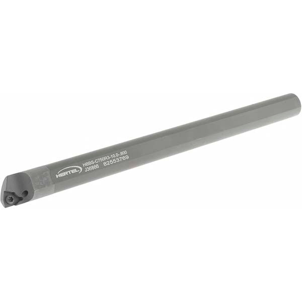 Hertel H08615007 Indexable Boring Bar HBBS-C750R3-10.0-.800, 0.8000" Min Bore, Right Hand, Solid Carbide