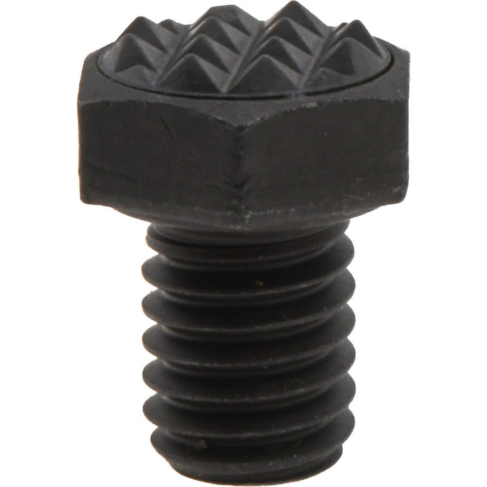 Fairlane CTH-0370 Serrated Tooth, 3/8-16, 1/2" Shank Length, 1/2" Thread Length, Black Oxide Finish, Hex Head, Adjustable Positioning Gripper