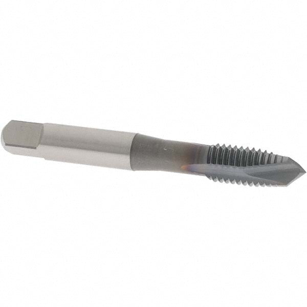 OSG 1751608 Spiral Point Tap M10x1.50 Metric Coarse, 3 Flutes, Plug, 6H Class of Fit, Vanadium High Speed Steel, TiCN Coated